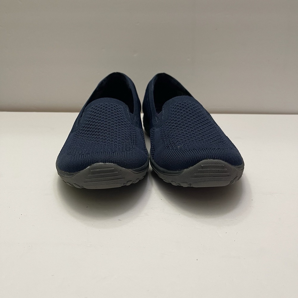Skechers Reggae Fest Slip-In Navy Blue Shoes Women's Size 8 Stretch Memory Foam - Picture 3 of 11